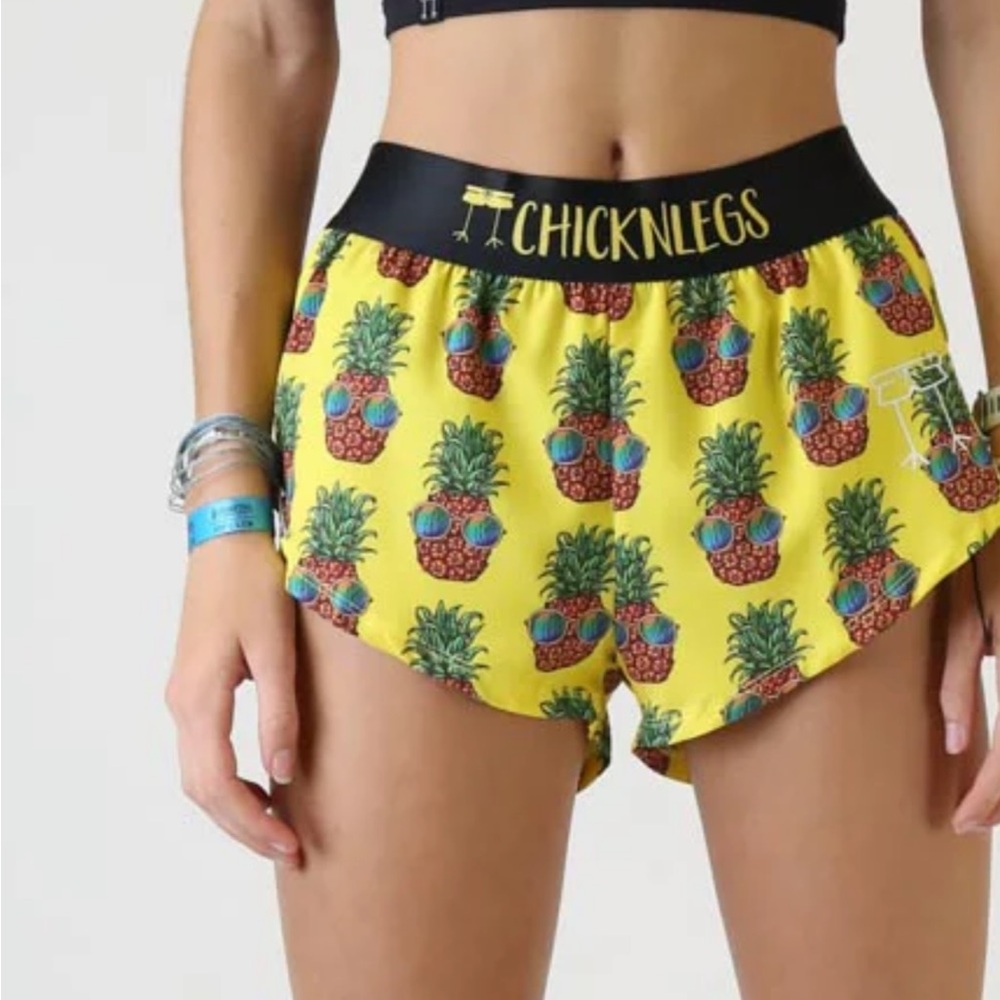 Chicknlegs Yellow Pineapple Shorts